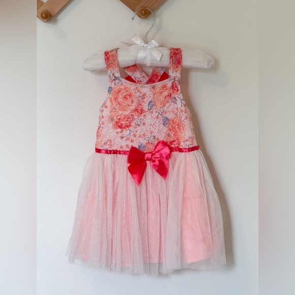 Other - Little Lass | Baby Girl Pink & Coral Dress